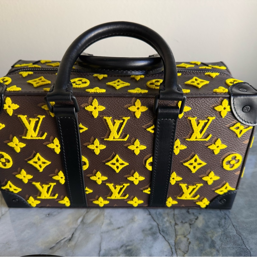 Authentic Louis Vuitton Monogram Speedy Soft trunk Boston bag